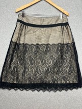 JôN Lace Silk Lined Mini Skirt Womens SZ 10 Romantic Victorian Feminine Elegant - £31.61 GBP