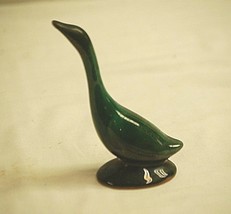 Vintage Terra Cotta Green Goose Shadowbox Figurine International Peace G... - £5.51 GBP