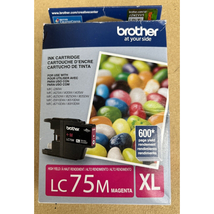 Brother LC75XL Magenta High Yield Ink Cartridge Genuine Sealed Exp 2023 ... - £7.64 GBP