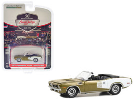 1971 Plymouth Barracuda 383 Convertible Tawny Gold Metallic White Lot #1071 Barr - £14.58 GBP