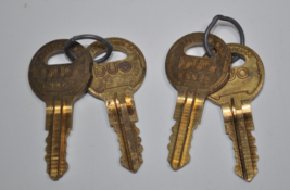 Lot of 4 DUO High Security Lock Keys  - With B9022 Code - £15.91 GBP