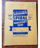Vintage Warners Number 4 Spiral Manuscript Book Chart Book Publishing Ch... - $22.16