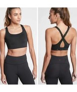 Athleta Phenomena High Impact Sports Bra Black Size 32DD Black NEW - $61.54 CAD