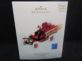 HALLMARK Keepsake Magic Series Lights 1908 Ford Model T Fire Brigade #6 2008 EX - £10.16 GBP