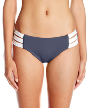 Seafolly Women&#39;s Block Party Multi Strap Bikini Bottom Swimsuit Indigo U... - £6.66 GBP