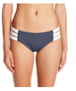 Seafolly Women&#39;s Block Party Multi Strap Bikini Bottom Swimsuit Indigo U... - $256.40 MXN