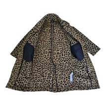 Bershka Women&#39;s Trech Coat Leopard Print Size XS - £34.65 GBP