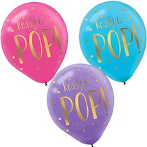 Ready to Pop Latex Balloons Birthday Party Decorations 6 Assorted Color Per Pack - £4.75 GBP