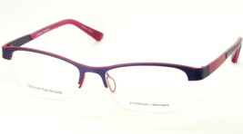 Nuevo Prodesign denmark 1406 3031 Mate Oscuro Lila Gafas Marco 53-17-140mm - $113.19