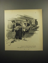 1957 Cartoon by Perry Barlow - Here&#39;s a Wall Street Journal - $18.49