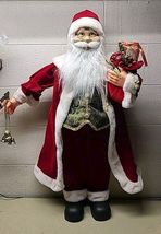 Northlight 36" Holly Berry Santa Claus with Presents and Gift Bag Christ... - $124.89