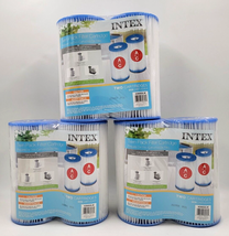 Intex Swimming Pool Type A or C Filter Replacement Cartridges 2 Packs Lot of 3 - £19.97 GBP