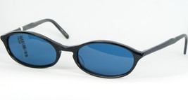 EYEVAN Flirt GAL Noir/Gris Lunettes de Soleil W / Bleu Foncé Lentille - $105.91