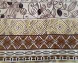 Jo-Ann Fabric. Cotton, African Theme, Geometric Brown, Pattern, 1 Yard x... - $9.70