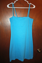 Victoria&#39;s Secret Moda International Blue Ribbed Bra Dress - Size Medium - £22.70 GBP