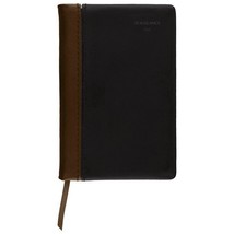 AT-A-GLANCE Fine Diary 2023 Weekly Monthly Diary Black Brown Pocket Planner - $24.70