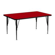 24x48 REC Red Activity Table XU-A2448-REC-RED-T-P-GG - $147.95