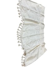 Elrene Home Fashions Versailles Waterfall Rod Window Valance Ivory Size 52X36 - £84.20 GBP