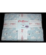 Cath Kidston POLAR ICE Polar Bears Penguins Light Blue 90 x 90 Queen Qui... - $184.62 CAD