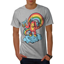 Wellcoda Cartoon Monkey Fantasy Mens T-shirt, Ape Graphic Design Printed... - £14.63 GBP+