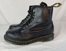 Vintage Dr Martens Boots 1460 Black Leather Lace Up Biker Mens US 8 Wome... - $119.99