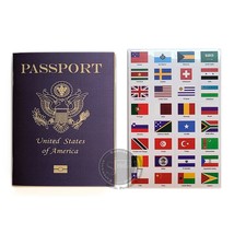Blank Passport Notebook | Pretend Passports | School Projects, Party Favors, Air - £16.51 GBP