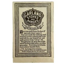 Garland Stoves And Ranges 1894 Advertisement Victorian Worlds Best 1 ADB... - £9.80 GBP