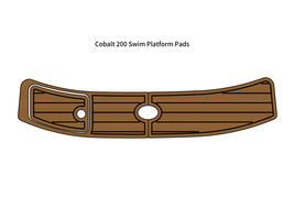 Cobalt 200 Swim Platform Step Pad Boat EVA Foam Faux Teak Deck Floor Mat - $281.00