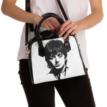 Paul mccartney shoulder bag unisex pu leather custom handbag with removable strap black thumb200
