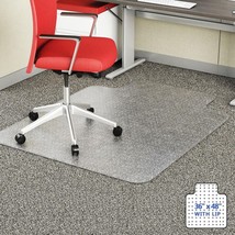 Heavy Duty Chair Mat-PVC- 36X48 w LIP *NEW* (For carpeted floor) - £28.06 GBP