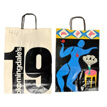 2 VTG Bloomingdale's Paper Bags New Years 1982 &amp; New Years 1980 Matisse - $39.33