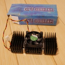 NOS Pentium 2,3 and AMD K-7 CPU Ball Bearing Cooling Fan with Aluminum Heatsink - £14.89 GBP