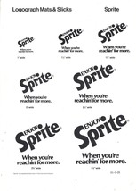 Enjoy Sprite When you're reachin for more Logographs  for Print Ads 7 Diff - £0.79 GBP