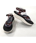 Teva Flatform Floral Ankle Strap Sandals Flowers Black Platforms Wms Siz... - £33.41 GBP
