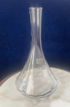 Mikasa Slovenia Wide Bottom Vase / Decanter 10” H, Clear Glass, No Stopper - £11.76 GBP