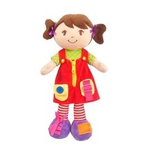 Linzy Plush 16&quot; Educational Plush Doll Adorable Plush Doll Comes with clad a ... - £24.36 GBP