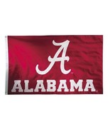 University Alabama RTR Sewn Double Sided Nylon Applique 3&#39;x5&#39; Flag brass... - £38.36 GBP