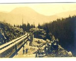 Canadian Pacific Railroad Real Photo Postcard Albert Canyon  - $11.88