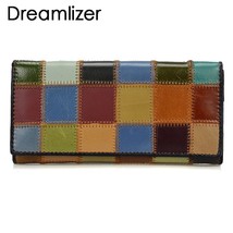 Dreamlizer 2021 New Fashion work Women Wallets Long Leather Purse Female Colorfu - £62.22 GBP