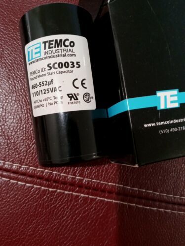 TEMCO INDUSTRIAL Round Motor Start Capacitor HVAC AC Electric SC0035  - $6.79