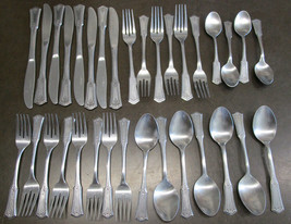 Rogers Stainless Flatware Unknown Pattern 33 pieces total - £22.54 GBP