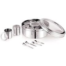 Spice Rack Organizer 12 IN 1 Stainless Steel Container See through lid - £59.53 GBP
