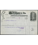 1917 C.W. WHITE &amp; CO Boston MA Antique Letterhead Receipt Billhead Truss... - $134.85 MXN