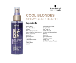 Schwarzkopf BlondMe Cool Blondes Neutralizing Spray Conditioner, 5 Oz. image 2
