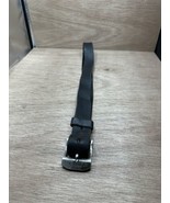 Levi&#39;s Levi Strauss Sz 36/90 Black  Leather Belt Pewter Buckle Rugged - $20.31 CAD