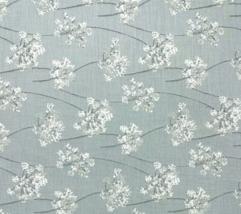 Sunbrella 145756 Stem Sky Blue Floral Outdoor Indoor Woven Fabric 2.6 Yards 54&quot;W - £49.72 GBP
