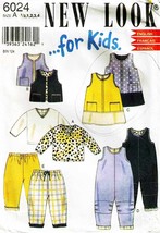 Toddler&#39;s Dress, Tops, Pants &amp; Jumper New Look Pattern 6024 Size 1/2, 1,2,3,4 - £9.38 GBP