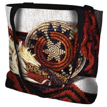 17x17 Indian Market Southwest Peppers Corn Native American Tapestry Tote... - $48.02