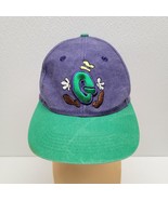 Vintage Disney Mickey Inc. Goofy G Snapback Hat Purple Green - $34.55