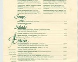 Five Oaks Inn Signature Dinner Menu Sevierville Tennessee 1990&#39;s  - £14.28 GBP